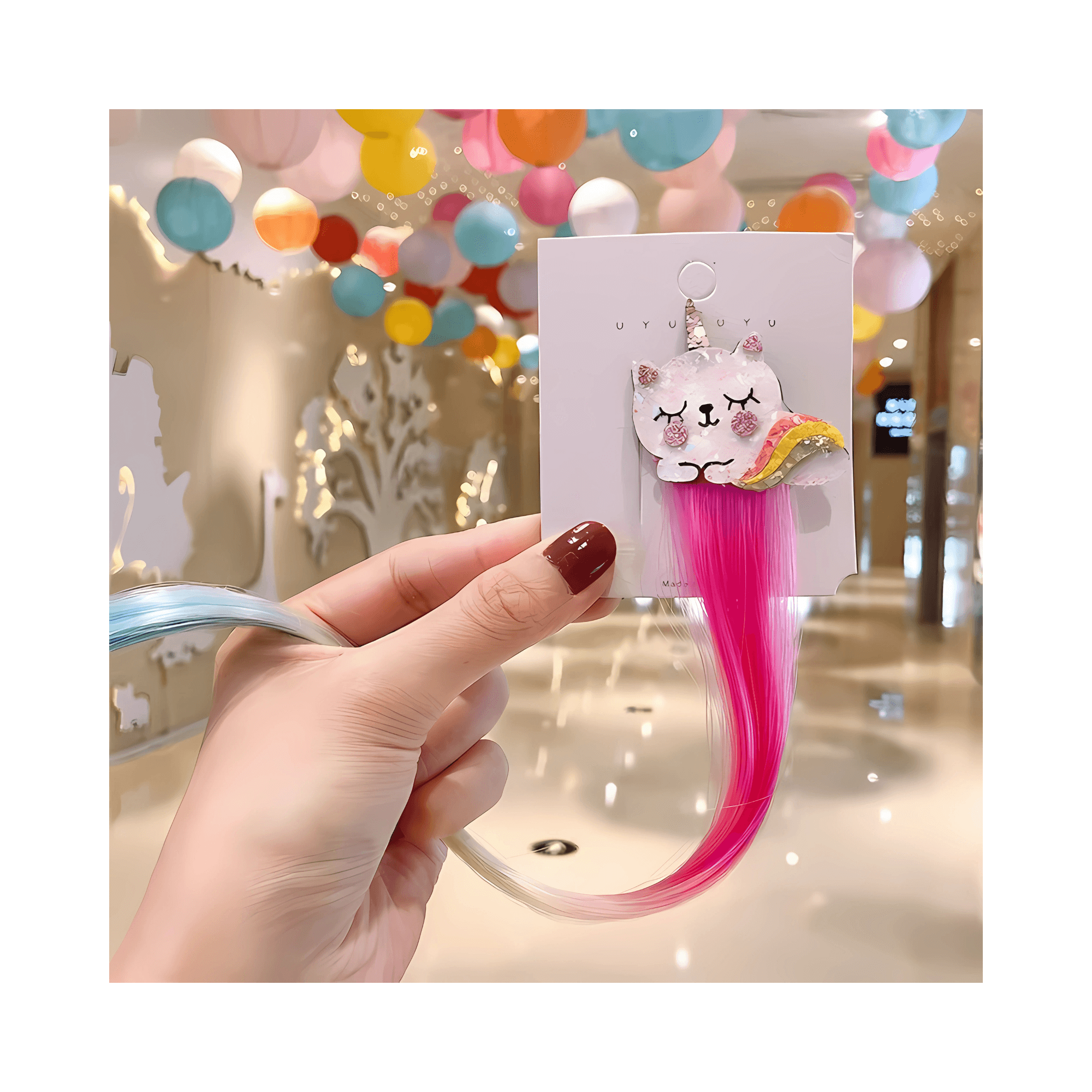 Colorful Clip-in Hair Extentions for Kids - Gummia